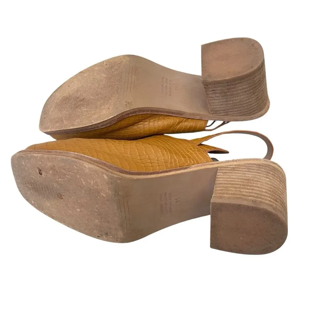 Intentionally Blank Honcho Mule Clogs Mustard Yellow, Size 11 - Picture 6 of 6